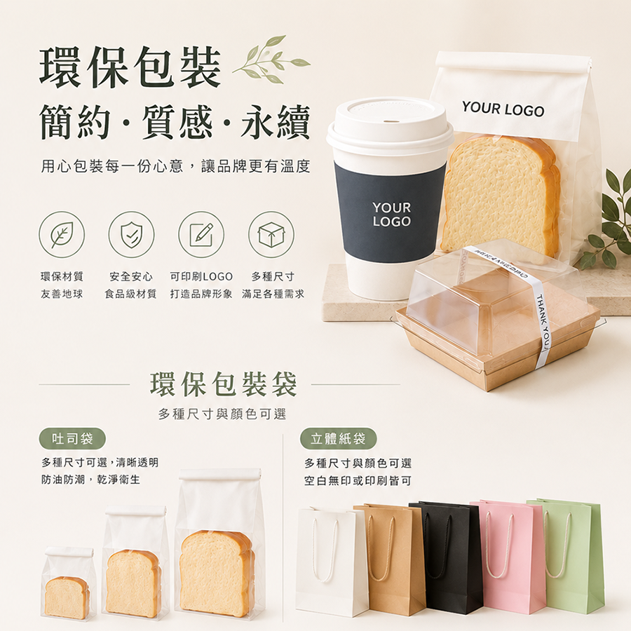 手提紙袋防油袋吐司袋淋膜袋款式 12